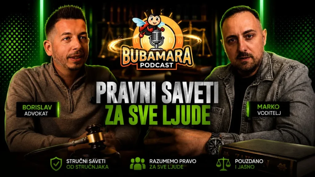 Borislav Milenković i Marko Bubamara, foto: Bubamara Podcast